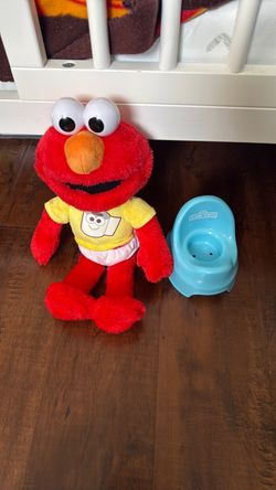 Elmo with toilet