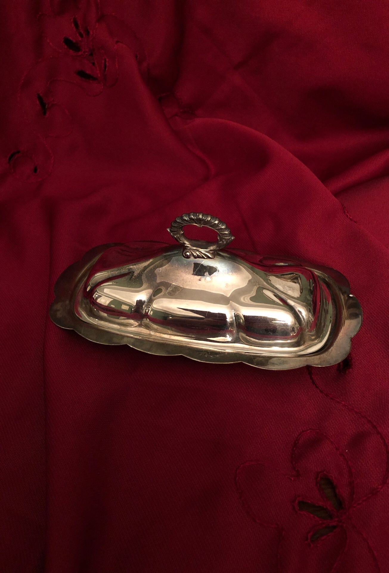 Silver Plate Butter Dish