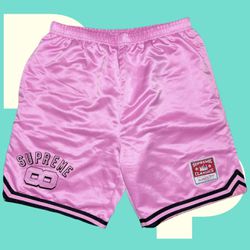 Supreme Mitchell & Ness Satin Basketball Short *Small* for Sale in