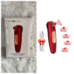 Blackhead Remover Vacuum, USB Rechargeable Blackhead Removal Tools with Water Spray, Electric Facial Pore Cleanser Vacuum Acne and Whitehead Extractor