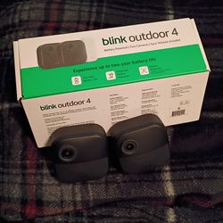Blink Outdoor 4 Security Camera System. W/ 2  Cameras