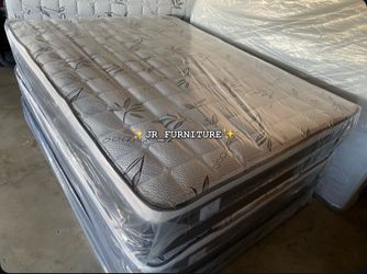 Mattress Pillow top At Low Prices ✨in plastic✨ ⭐️Queen $170 ⭐️Full $150 ⭐️Twin $120 ⭐️King $280 ⭐️Cal King $280 🚚Delivery available