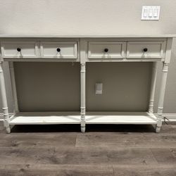 58in Long Accent Entry Console Table with Drawers 