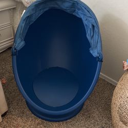 IKEA Blue Egg Chair 
