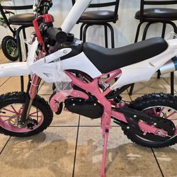 50cc 2 stroke GAS pull start kids dirt bike  Pink