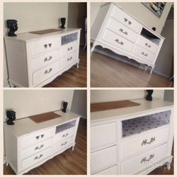 Vintage 6 drawer Dresser with Storage