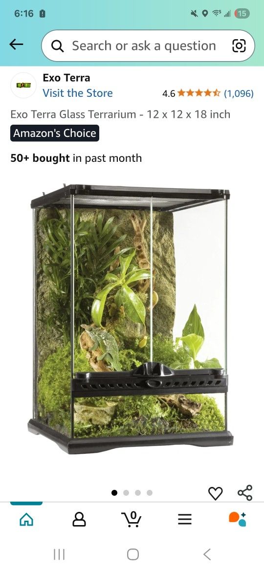 Exo Terra Glass Terrarium Reptile And Supplies