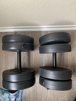 Marcy Club 60 LB Adjustable Dumbbell Set / W Added 2.5 LB Plates