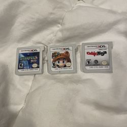 Nintendo 3DS Games Lot - Super Mario 3D Land - CubicNinja - StarFox 64 3D