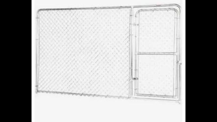 10 x 6 Ft. Dog Kennel Bent Frame Gate