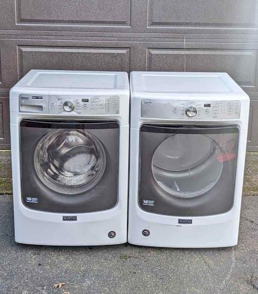 Maytag XL Capacity Washer And Electric Dryer. Works Perfect And Well Cleaned. Can Be Tested Before Pick Up. 30 Days Warranty.