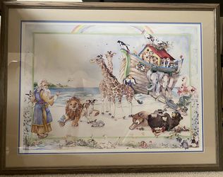 Children’s Painting In Frame