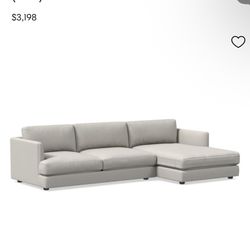 West Elm 2 Piece Haven Sectional Sofa