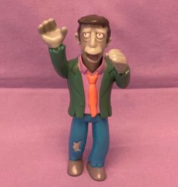 The Simpsons zombie Principal Skinner toy figure Burger King Treehouse of Horror