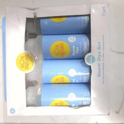 Sun Squad Snow Dye Kit 8 Colors 4 Bottles Snowflake 