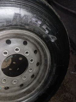2 Semi tires w rim