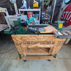 🔥 Wood Lathe Setup w/ Stand + Chisel Set + Face Shield – FULL KIT – $250 OBO