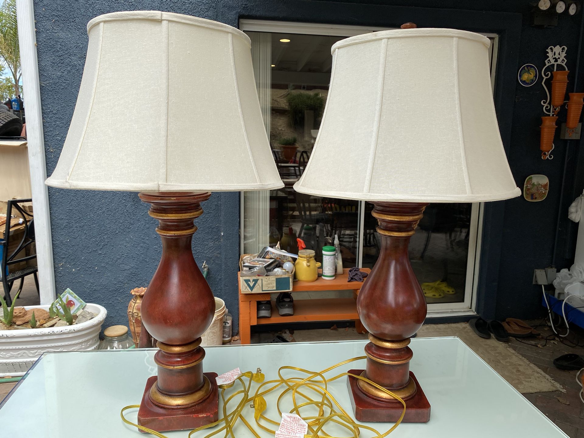 two lamps