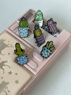 Adorable Set Of Cactus Succulents Clothes Pin Decor