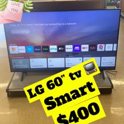 Lg Smart Tv 60” With Remote !!!  ( Layaway Can Be Down Inside Store ) $400 