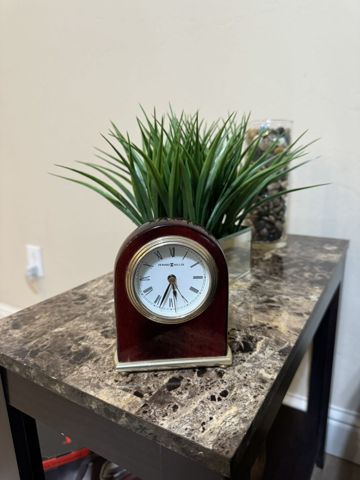 Howard Miller Rosewood Table Clock