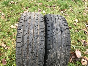 Tires 215/60/15 two good tires