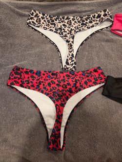Plus size thong swimsuit bottoms