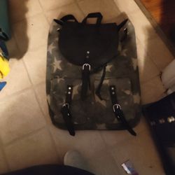 Camo Star Bookbag