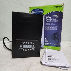 Harbor Breeze LVT300MBK 300W Landscape Lighting Transformer Digital Timer IP44