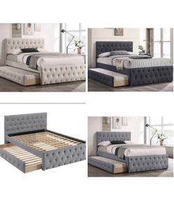 Full Bed with trundle twin not including mattress