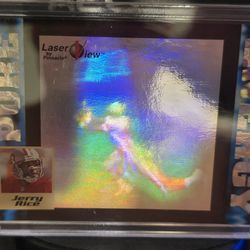 1996 Pinnacle Laser View - Pure Energy Jerry Rice #38 gold