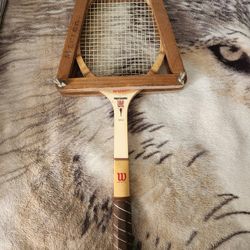 Vintage WILSON Proffessional CHAMP Racket With Rack