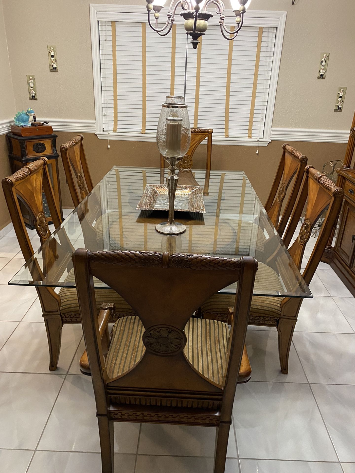 Solid Wood Dining Room Set