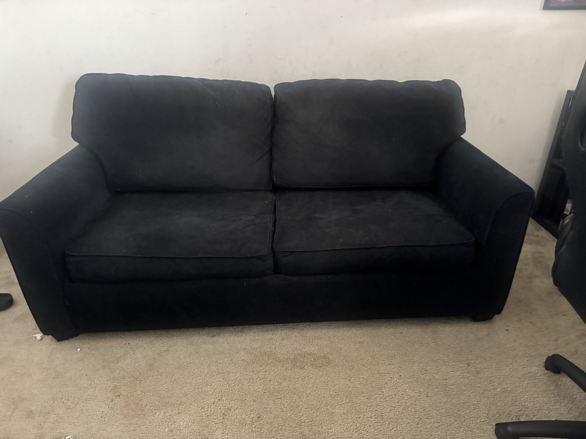 Comfortable Couch With A Built In Queen Pull Out Bed 