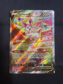 Sylveon V #184 Alt Art – Evolving Skies – NM Pokemon TCG Card