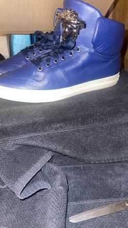 Versace Medusa High-Top Sneakers Blue