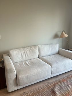 Light Beige Fabric Sofa