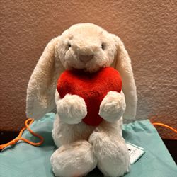 Bashful Red Love Heart Bunny Jellycat BRAND NEW WITH TAGS