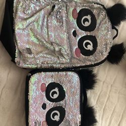 Justice Panda Back Pack Lunch Bag