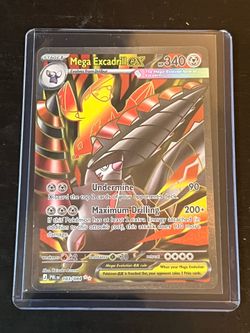 NM Pokemon Pitch Black Mega Excadrill ex 103/084 Ultra Rare Full Art