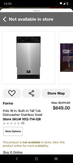 18inch stainless steel dishwasher FORNO BRAND