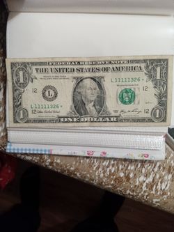 Billete De Un Dólar Con Serie De Escalera Y Estrella Cuánto Ofrecen Año 2006