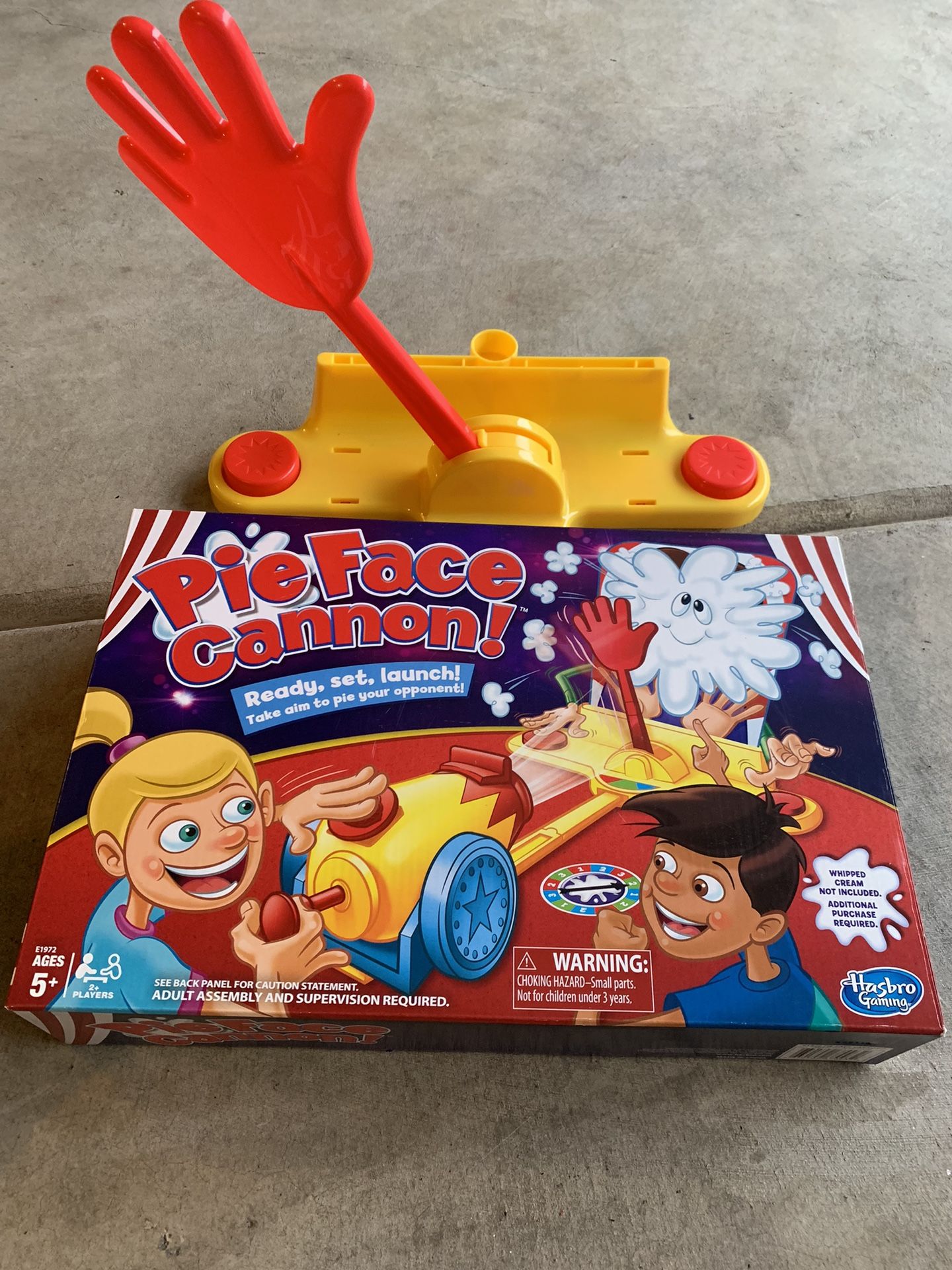 Pie Face Cannon Game, open box and never used asking only $5.