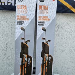 BRAND NEW IN BOX WILSON ULTRA JUNIOR KIDS COMPLETE GOLF CLUB SET
