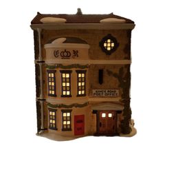Dept 56 Kings Road Post Office Light Up Dickens Collection Village Ceramic 