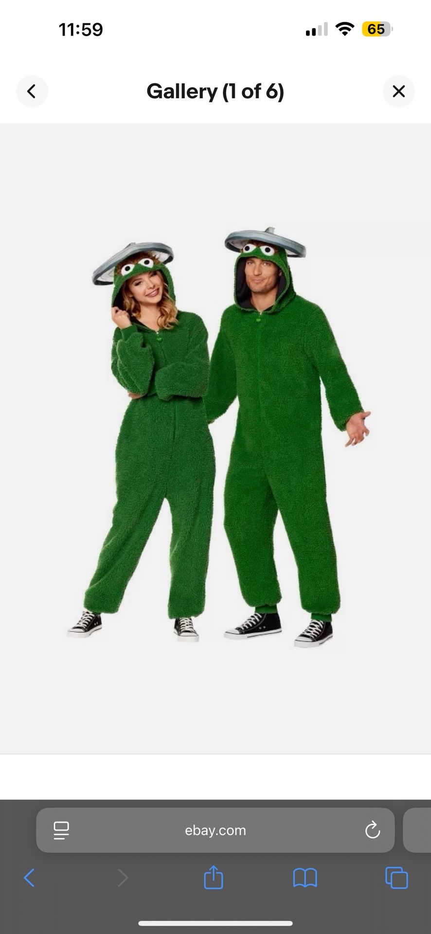 Oscar The Grouch Costume  Adult 
