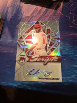 Christopher Sanchez mosaic auto card