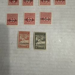 Austria Occupied Italian Sets Of 2 Tax Set P1-7 & Ne1-2 Mint Hinged 