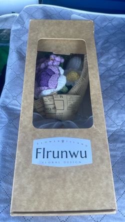 Knitted flower bundle