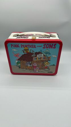 Pink Panther And Sons Thermos Metal Lunch Box 1984